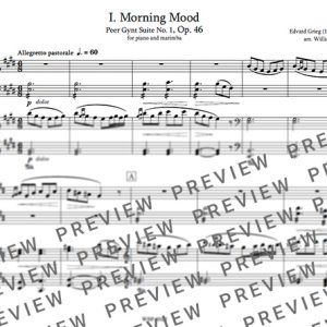 Morning Mood | Piano and Marimba Duet - Grieg arr. Brown