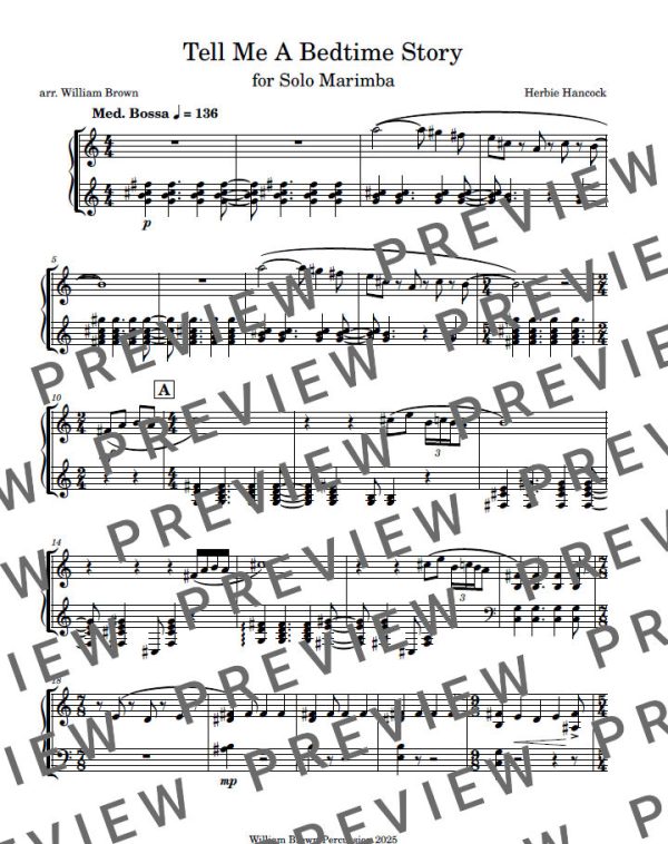 Tell Me a Bedtime Story | Herbie Hancock, arr. William Brown