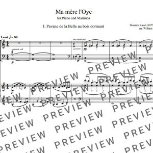Ravel's Mother Goose Suite for Marimba and Piano Duet